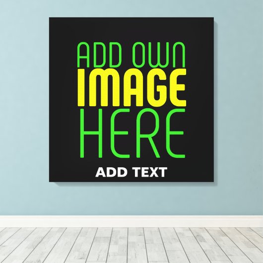 MODERNE BEWERKBARE EENVOUDIGE ZWARTE AFBEELDING TE CANVAS AFDRUK (Insitu (Houten vloer))