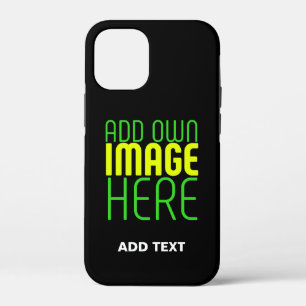 MODERNE BEWERKBARE EENVOUDIGE ZWARTE AFBEELDING TE Case-Mate iPhone CASE