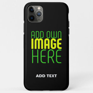 MODERNE BEWERKBARE EENVOUDIGE ZWARTE AFBEELDING TE Case-Mate iPhone CASE