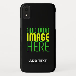MODERNE BEWERKBARE EENVOUDIGE ZWARTE AFBEELDING TE Case-Mate iPhone CASE