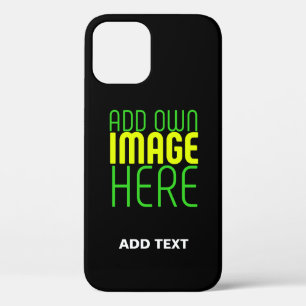 MODERNE BEWERKBARE EENVOUDIGE ZWARTE AFBEELDING TE Case-Mate iPhone CASE