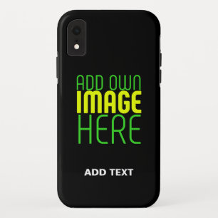 MODERNE BEWERKBARE EENVOUDIGE ZWARTE AFBEELDING TE Case-Mate iPhone CASE