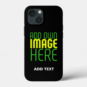MODERNE BEWERKBARE EENVOUDIGE ZWARTE AFBEELDING TE Case-Mate iPhone CASE