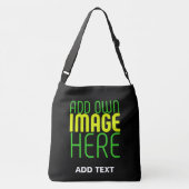 MODERNE BEWERKBARE EENVOUDIGE ZWARTE AFBEELDING TE CROSSBODY TAS (Achterkant)