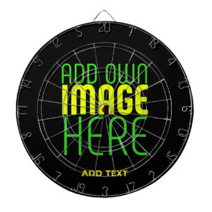 MODERNE BEWERKBARE EENVOUDIGE ZWARTE AFBEELDING TE DARTBORD