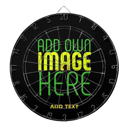 MODERNE BEWERKBARE EENVOUDIGE ZWARTE AFBEELDING TE DARTBORD (Voorkant)