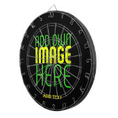 MODERNE BEWERKBARE EENVOUDIGE ZWARTE AFBEELDING TE DARTBORD (Voorkant Rechts)