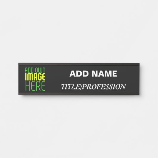 MODERNE BEWERKBARE EENVOUDIGE ZWARTE AFBEELDING TE DEURBORDJE (Voorkant)