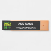 MODERNE BEWERKBARE EENVOUDIGE ZWARTE AFBEELDING TE DEURBORDJE (Voorkant)