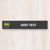 MODERNE BEWERKBARE EENVOUDIGE ZWARTE AFBEELDING TE DEURBORDJE (Voorkant)