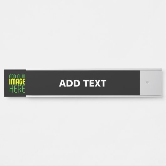 MODERNE BEWERKBARE EENVOUDIGE ZWARTE AFBEELDING TE DEURBORDJE (Voorkant)