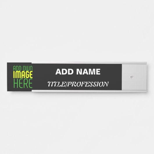 MODERNE BEWERKBARE EENVOUDIGE ZWARTE AFBEELDING TE DEURBORDJE (Voorkant)