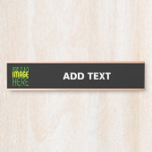 MODERNE BEWERKBARE EENVOUDIGE ZWARTE AFBEELDING TE DEURBORDJE (Voorkant)