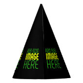 MODERNE BEWERKBARE EENVOUDIGE ZWARTE AFBEELDING TE FEESTHOEDJES (Achterkant)