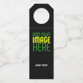 MODERNE BEWERKBARE EENVOUDIGE ZWARTE AFBEELDING TE FLESSENHANGER (Voorkant)