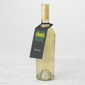 MODERNE BEWERKBARE EENVOUDIGE ZWARTE AFBEELDING TE FLESSENHANGER (Schuin)