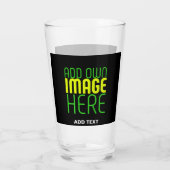 MODERNE BEWERKBARE EENVOUDIGE ZWARTE AFBEELDING TE GLAS (Achterkant)