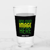 MODERNE BEWERKBARE EENVOUDIGE ZWARTE AFBEELDING TE GLAS (Voorkant)