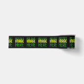 MODERNE BEWERKBARE EENVOUDIGE ZWARTE AFBEELDING TE GROSGRAIN LINT (Voorkant)