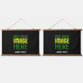 MODERNE BEWERKBARE EENVOUDIGE ZWARTE AFBEELDING TE HANGEND WANDKLEED (Dubbel)