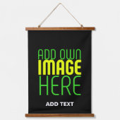 MODERNE BEWERKBARE EENVOUDIGE ZWARTE AFBEELDING TE HANGEND WANDKLEED (Voorkant)