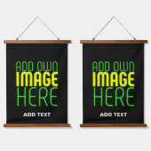 MODERNE BEWERKBARE EENVOUDIGE ZWARTE AFBEELDING TE HANGEND WANDKLEED (Dubbel)