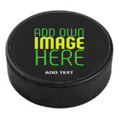 MODERNE BEWERKBARE EENVOUDIGE ZWARTE AFBEELDING TE HOCKEY PUCK (3/4)