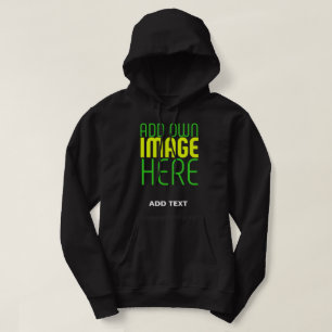 MODERNE BEWERKBARE EENVOUDIGE ZWARTE AFBEELDING TE HOODIE