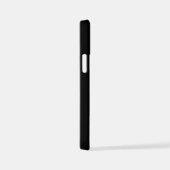 MODERNE BEWERKBARE EENVOUDIGE ZWARTE AFBEELDING TE iPhone HOESJE (Rechterkant)