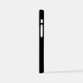 MODERNE BEWERKBARE EENVOUDIGE ZWARTE AFBEELDING TE iPhone HOESJE (Linkerkant)