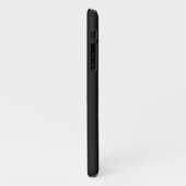 MODERNE BEWERKBARE EENVOUDIGE ZWARTE AFBEELDING TE iPhone HOESJE (Linkerkant)