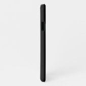 MODERNE BEWERKBARE EENVOUDIGE ZWARTE AFBEELDING TE iPhone HOESJE (Rechterkant)