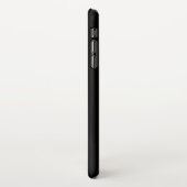 MODERNE BEWERKBARE EENVOUDIGE ZWARTE AFBEELDING TE iPhone HOESJE (Linkerkant)