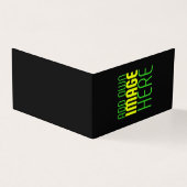 MODERNE BEWERKBARE EENVOUDIGE ZWARTE AFBEELDING TE KAART (Buitenkant)