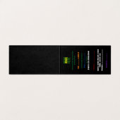 MODERNE BEWERKBARE EENVOUDIGE ZWARTE AFBEELDING TE KAART (Binnenkant ongevouwen)