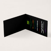 MODERNE BEWERKBARE EENVOUDIGE ZWARTE AFBEELDING TE KAART (Binnen)