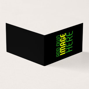 MODERNE BEWERKBARE EENVOUDIGE ZWARTE AFBEELDING TE KAART