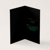 MODERNE BEWERKBARE EENVOUDIGE ZWARTE AFBEELDING TE KAART (Binnen)