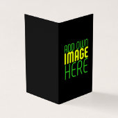 MODERNE BEWERKBARE EENVOUDIGE ZWARTE AFBEELDING TE KAART (Buitenkant)