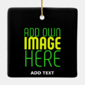 MODERNE BEWERKBARE EENVOUDIGE ZWARTE AFBEELDING TE KERAMISCH ORNAMENT (Achterkant)