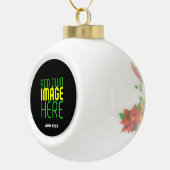 MODERNE BEWERKBARE EENVOUDIGE ZWARTE AFBEELDING TE KERAMISCHE BAL ORNAMENT (Rechts)