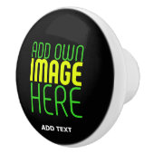 MODERNE BEWERKBARE EENVOUDIGE ZWARTE AFBEELDING TE KERAMISCHE KNOP (Rechts)