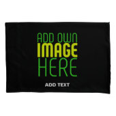 MODERNE BEWERKBARE EENVOUDIGE ZWARTE AFBEELDING TE KUSSENSLOOP (Voorkant)