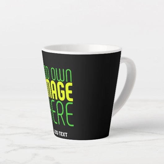 MODERNE BEWERKBARE EENVOUDIGE ZWARTE AFBEELDING TE LATTE MOK (Rechterhoek)