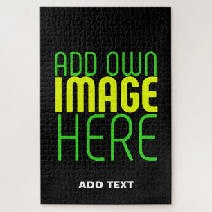 MODERNE BEWERKBARE EENVOUDIGE ZWARTE AFBEELDING TE LEGPUZZEL