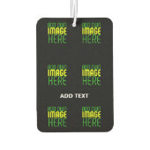 MODERNE BEWERKBARE EENVOUDIGE ZWARTE AFBEELDING TE LUCHTVERFRISSER (Achterkant)