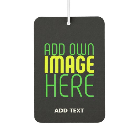 MODERNE BEWERKBARE EENVOUDIGE ZWARTE AFBEELDING TE LUCHTVERFRISSER (Voorkant)