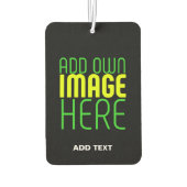 MODERNE BEWERKBARE EENVOUDIGE ZWARTE AFBEELDING TE LUCHTVERFRISSER (Achterkant)