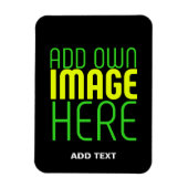 MODERNE BEWERKBARE EENVOUDIGE ZWARTE AFBEELDING TE MAGNEET (Verticaal)