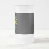 MODERNE BEWERKBARE EENVOUDIGE ZWARTE AFBEELDING TE MATGLAS BIERPUL (Center)